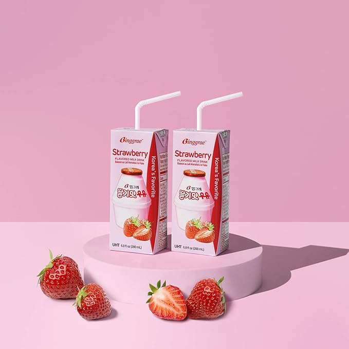 [빙그레] 딸기맛 우유 24팩