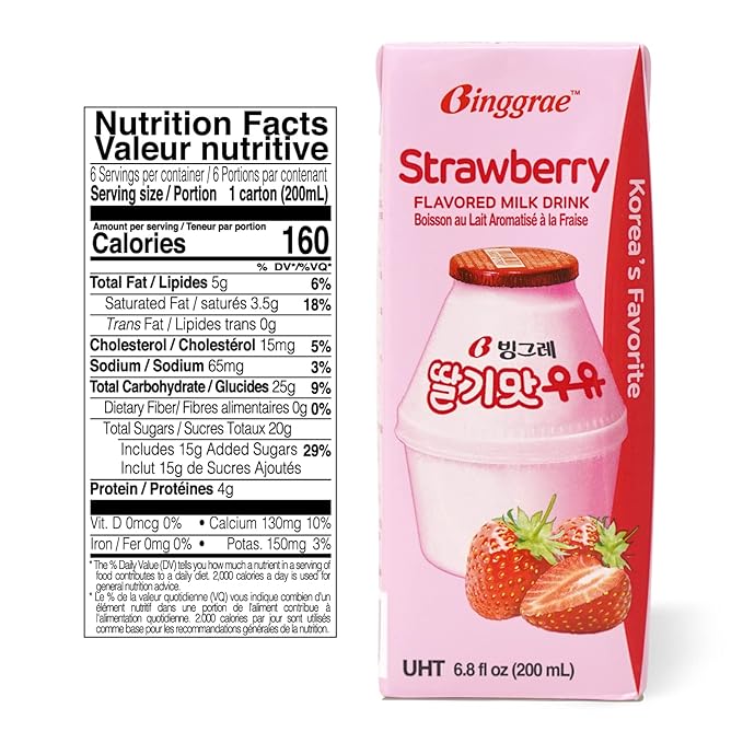 [빙그레] 딸기맛 우유 24팩