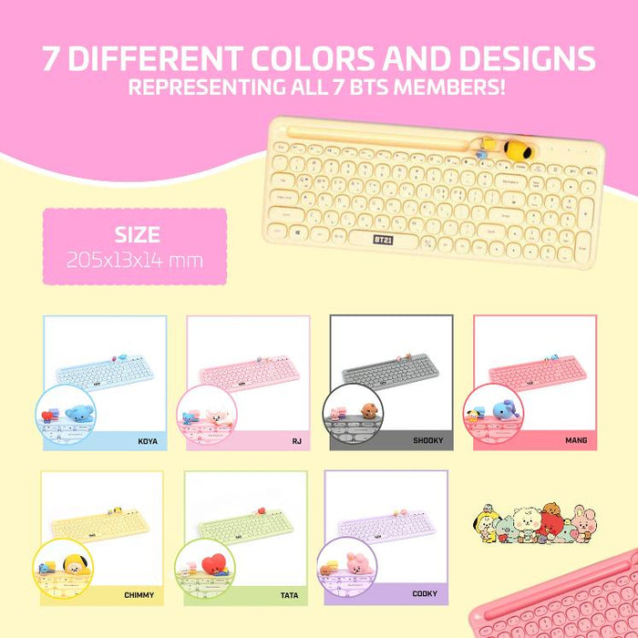 [BT21] New My Little Buddy Multi-Pairing Wireless Keyboard