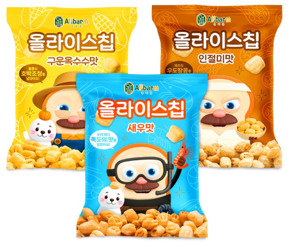 [올바름] 올라이스칩 (인절미/새우/구운옥수수)