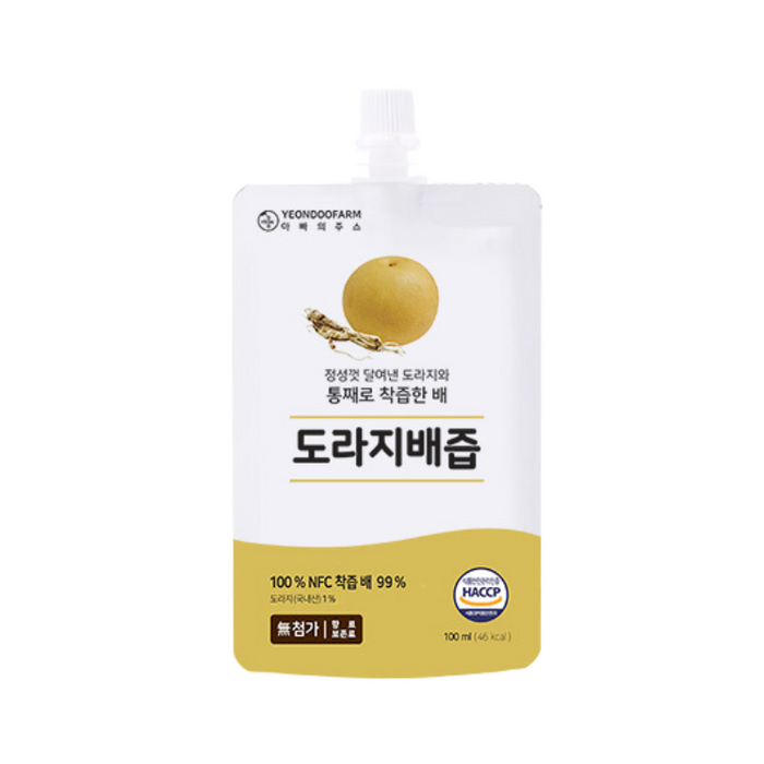 연두팜 - 아빠의 주스 도라지배즙 100ml *10개 (박스미포함)