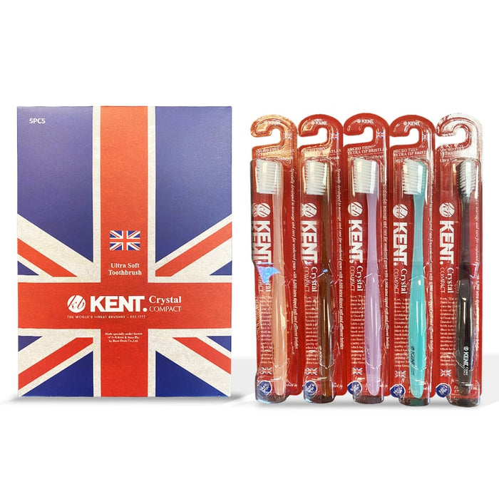 英国皇室御用KENT - 水晶乐活护齿牙刷 小号 1盒 / 5支装