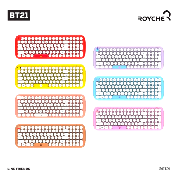 [BT21] 무선 레트로 키보드 — KOLLECTE