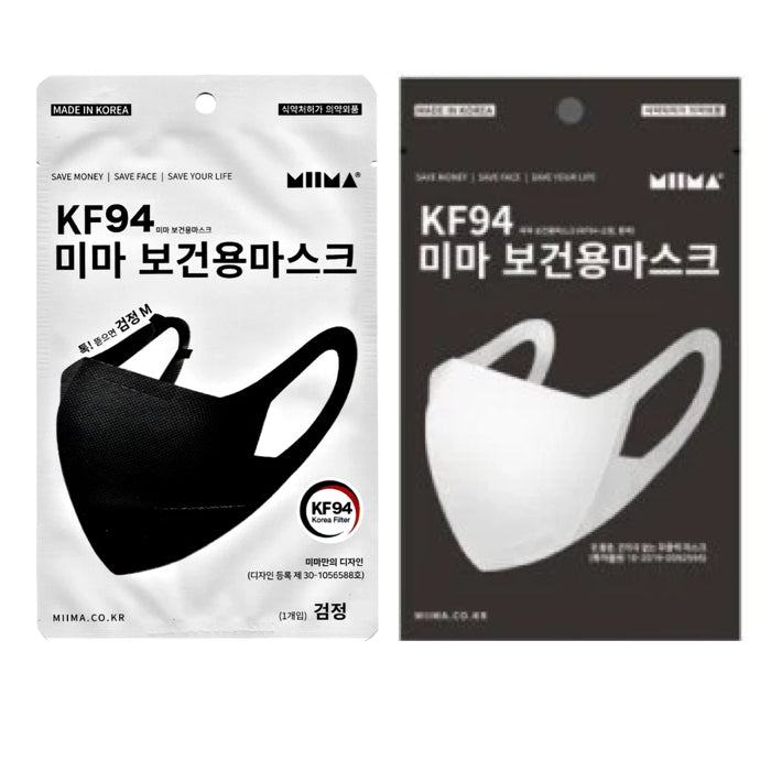 [Aseado]Miima-KF94 White50장, Black50장